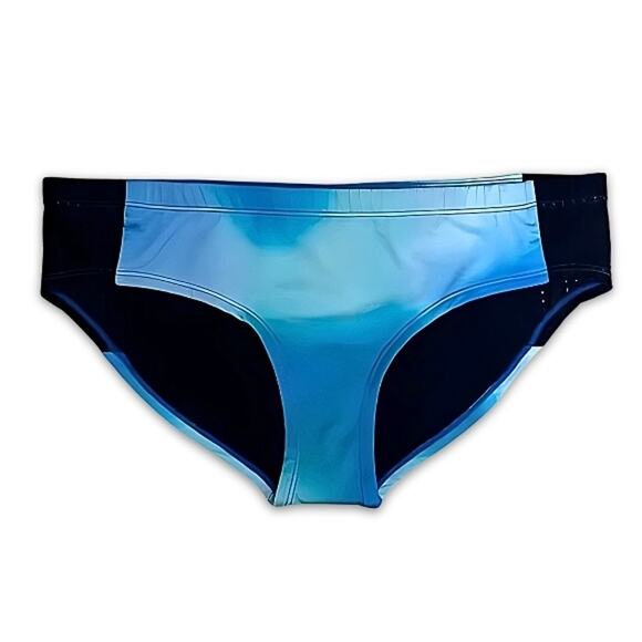 Nike Bikini Swim Bottom Vacation Ready Comfortable Bold Tie-Dye Blue W US L NWT - Picture 1 of 9